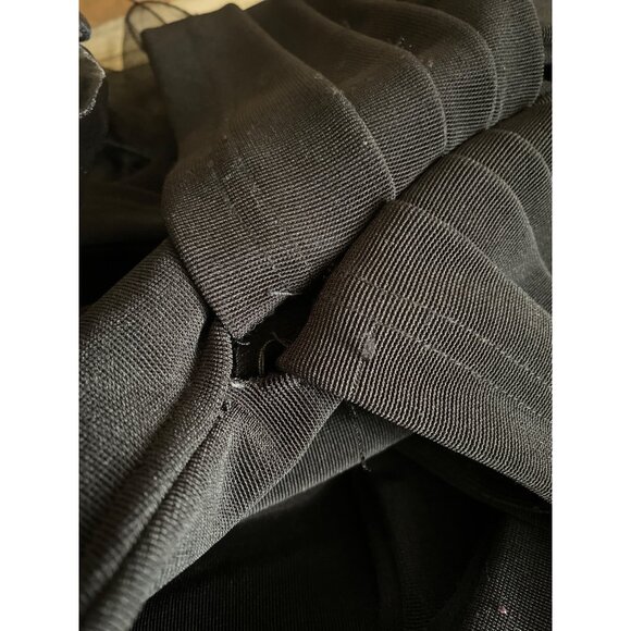 Vintage Retro Cache Black Cocktail Dress Prom Homecoming Ruffle Skirt Sz 4 - Picture 5 of 13